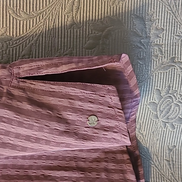 Eddie Bauer Short Sleeve Blouse, Purple, XL - Picture 3 of 5